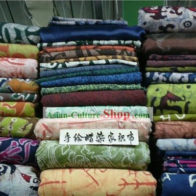 China Traditional Mandarin Hand Made Batik Fabric Collection