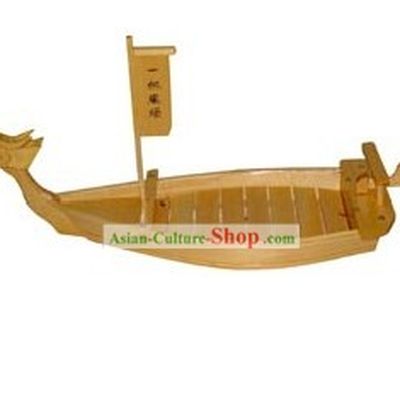 Top Quality Large Wooden Sushi Sashimi Serving Boat