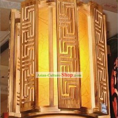 Chinese Antique Style Wooden Ceiling Palace Lantern