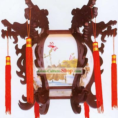 Hand Painted and Carved Palace Flower Lantern