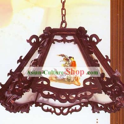 Chinese Classical Archaize Wooden Ceiling Lantern