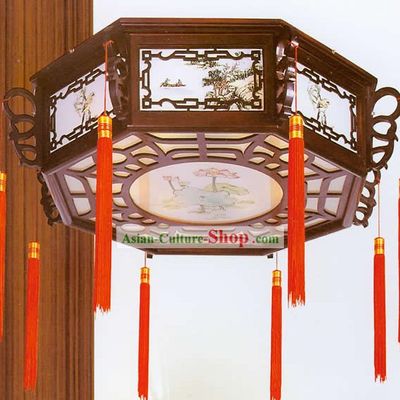 Hand Painted Carved Palace Flower Lantern