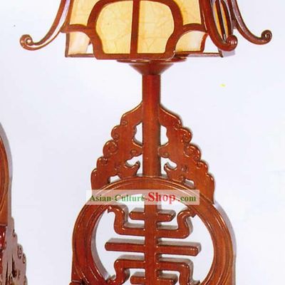 30 Inches Height Large Chinese Hand Made Wooden Desk Lantern