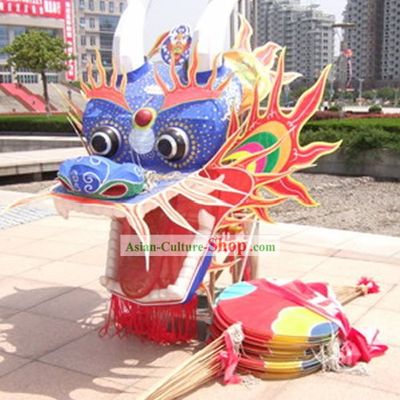 Supreme Super Large Chinese Hand Made and Painted Weifang Dragon Kite Complete Set