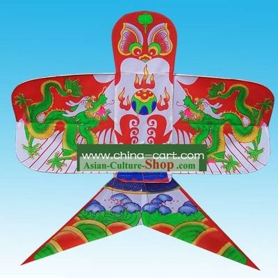 Chinese Classical Hand Made Swallow Kite - Double Dragons