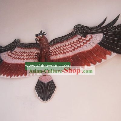 Super Large Chinese Traditional Weifang Hand Painted and Made Kite - Eagle Owl