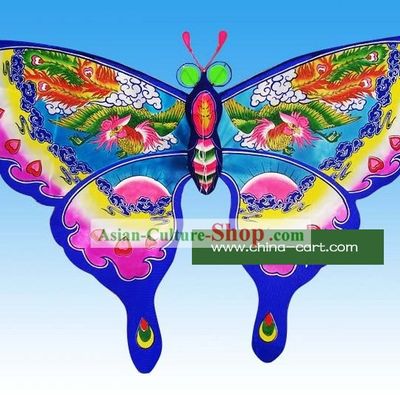 Chinese Traditional Weifang Hand Painted and Made Butterfly Kite - Phoenix