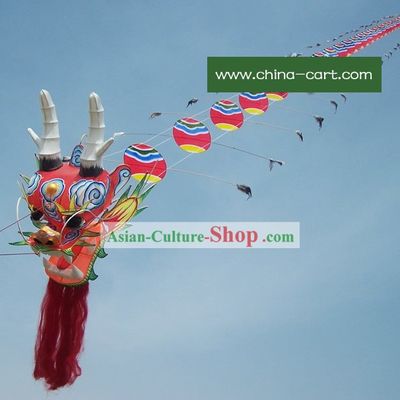 1575 Inches Large Chinese Hand Made and Painted Traditional Dragon Kite