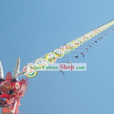 3937 Inches Supreme Super Large Chinese Hand Made and Painted Weifang Dragon Kite