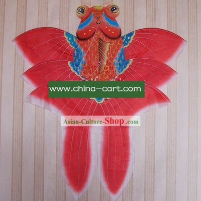 Chinese Traditional Weifang Hand Painted and Made Kite - Riches Goldfish