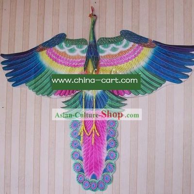 Chinese Traditional Weifang Hand Painted and Made Kite - Peacock King