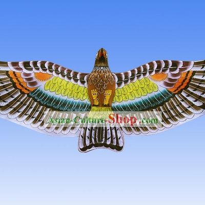 Unique Chinese Weifang Hand Painted and Made Kite - Circling Eagle
