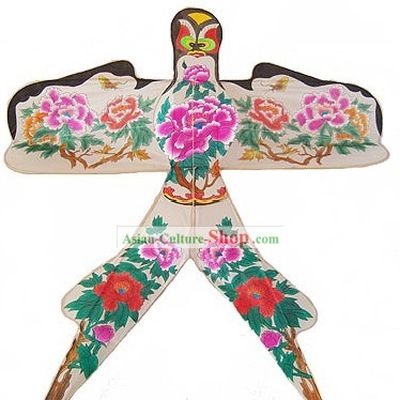 Chinese Traditional Weifang Hand Painted and Made Kite - Peony