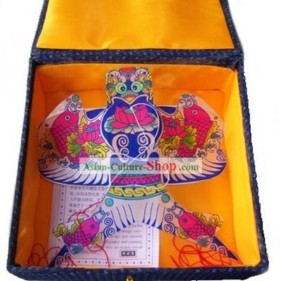 Chinese Traditional Weifang Hand Painted and Made Kite - Carp