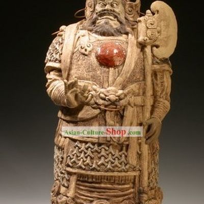 Chinese Classic Shiwan Ceramics Statue Arts Collection - Door God