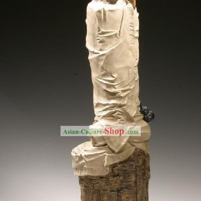 Chinese Classic Shiwan Ceramics Statue Arts Collection - Watching Hearts