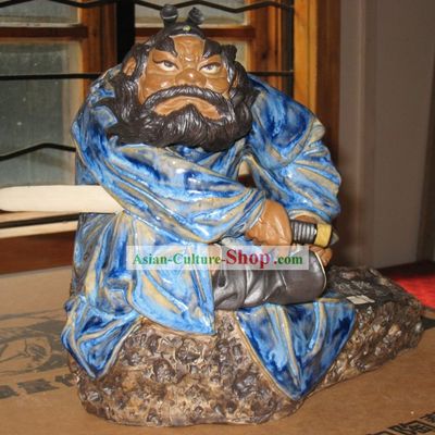 Chinese Classic Shiwan Ceramics Statue  - Zhong Kui (The God that Catches Ghosts)