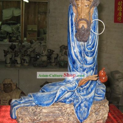 Chinese Classic Shiwan Ceramics Statue Arts Collection - Thinking