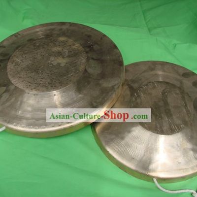 Traditional Lion and Dragon Dance Brass Gong Set