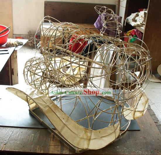 Traditional Handmade Lion Head Bamboo Framework