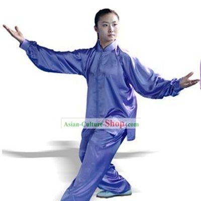 Chinese Classic Martial Arts and Tai Chi Suit (blue)