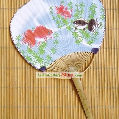 Japanese Traditional Goldfish Circular Fan