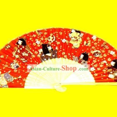 Traditional Japanese Handmade Kimono Folding Fan