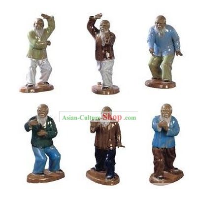 Chinese Tai Chi Figurines Tai Chi Ceramic Figures Tai Chi Ornaments Tai Chi Sculpture