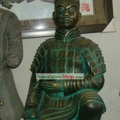 Chinese Terra Cotta Kneeling Archer