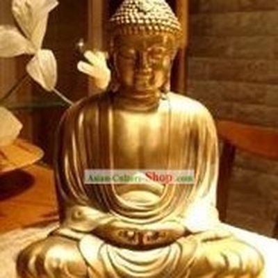 Chinese Classical Thinking Buddha Golden Statue