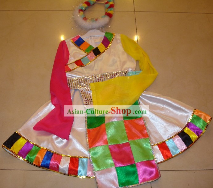 Chinese Minority Dance Costumes Complete Set for Children