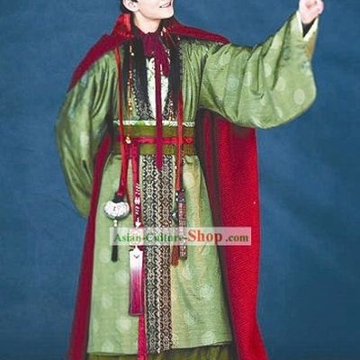Chinese Classic Jia Baoyu Costumes and Hat