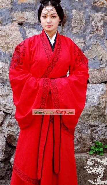 Supreme Chinese Han Dynasty Fish Tail Costumes Complete Set for Women