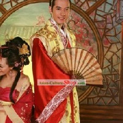 China Ancient Prince Clothing and Hair Decoration Full Set