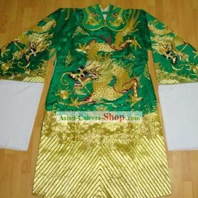 Traditional Chinese Beijing Opera Ancient Costumes (Unique Large Embroidery Dragon Design)
