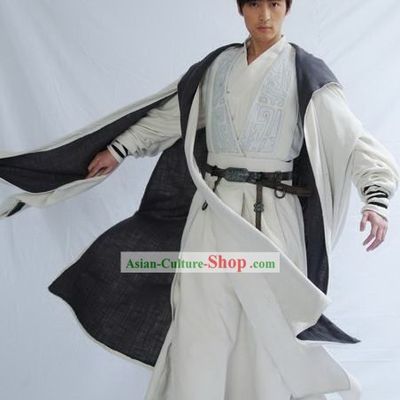 Chinese Ancient Swords Man Costumes Complete Set