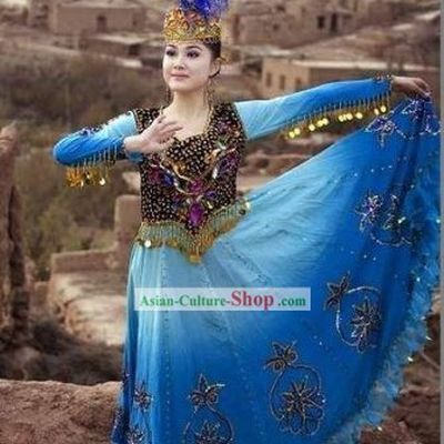 Chinese Ha Sa Ke Minority Costumes Set for Women