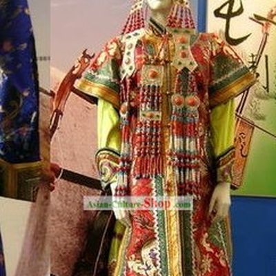 Mongolian Classic Lucky Red Costume for Women