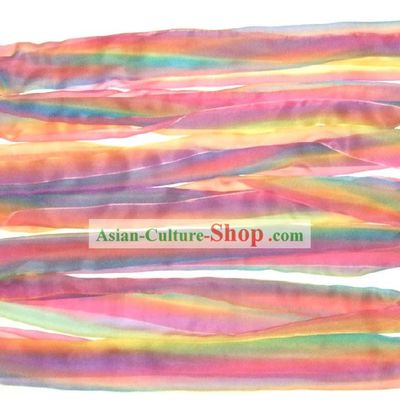 Rainbow Colored Silk Dance Ribbon