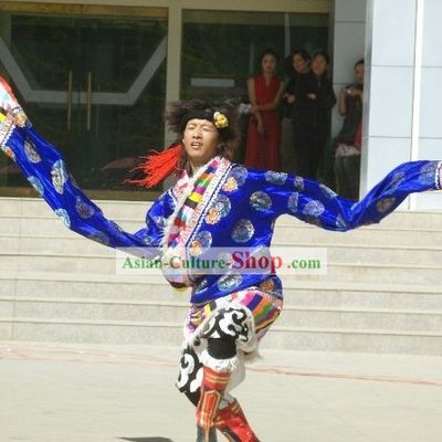 Traditional Tibetan Costumes with Long Sleeve