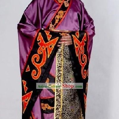 Ancient Chinese Minister Costumes and Hat Complete Set