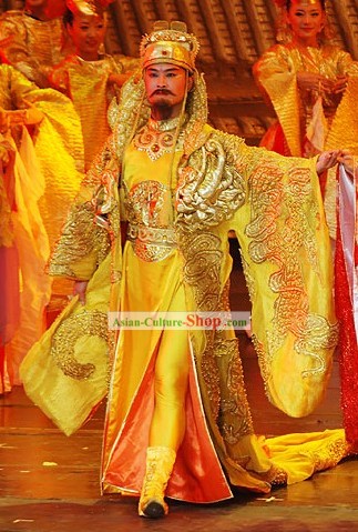 Ancient China Tang Dynasty Costumes and Hat Complete Set