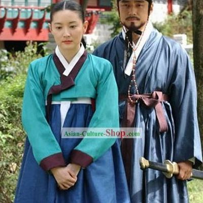 Ancient Korean Palace Costumes for Men and Women
