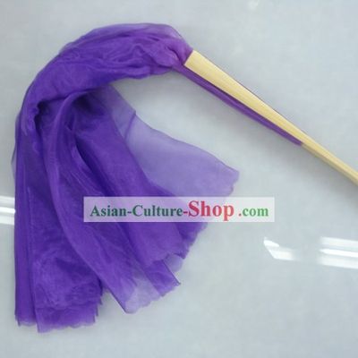 Chinese Traditional Purple Silk Dance Fan