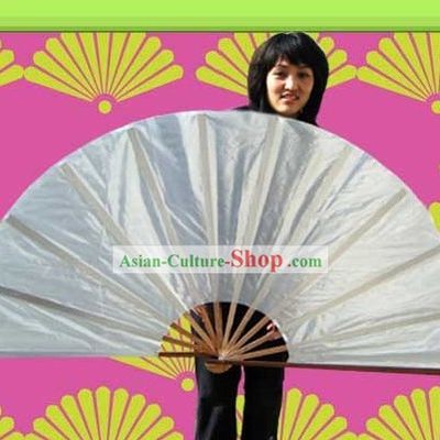 Super Large Silver Mulan Fan