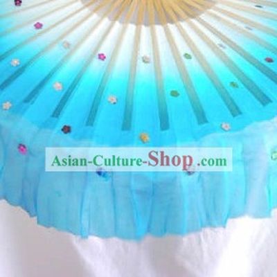 Chinese Silk Blue Fans for Children