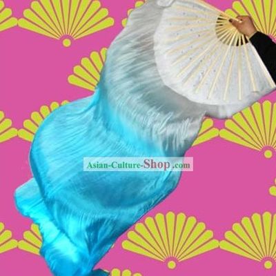 Color Transition Long Silk Dance Fan