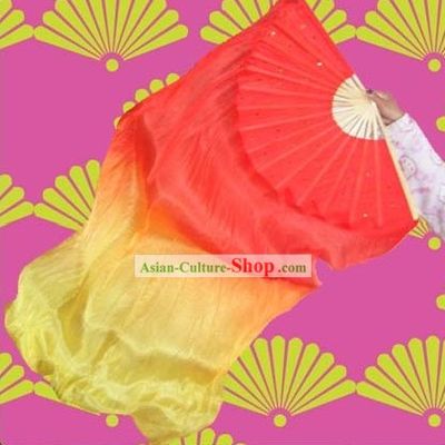 Yellow to Red Color Transition Fire Fan