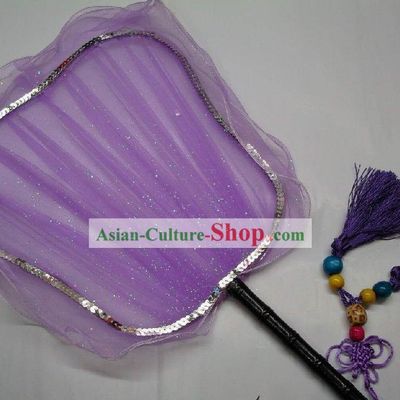 Ancient Purple Chinese Palace Fan
