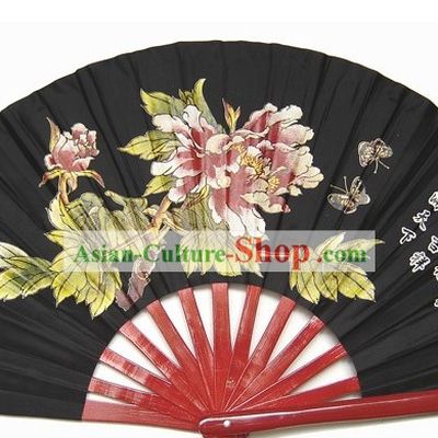 Tai Chi Kung Fu Black Peony Fan